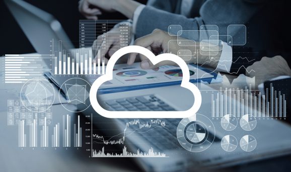 laptop with online graphics